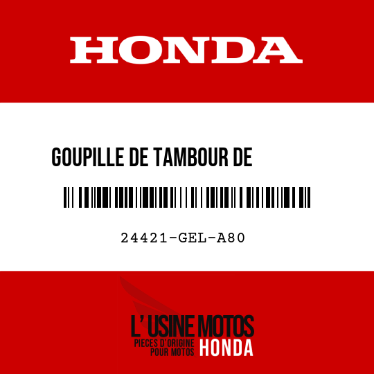 image de 24421-GEL-A80 GOUPILLE DE TAMBOUR DE        CHANGEMENT DE VITESSE