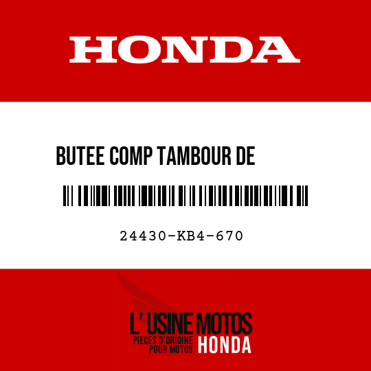 image de 24430-KB4-670 BUTEE COMP TAMBOUR DE        CHANGEMENT DE VITESSE