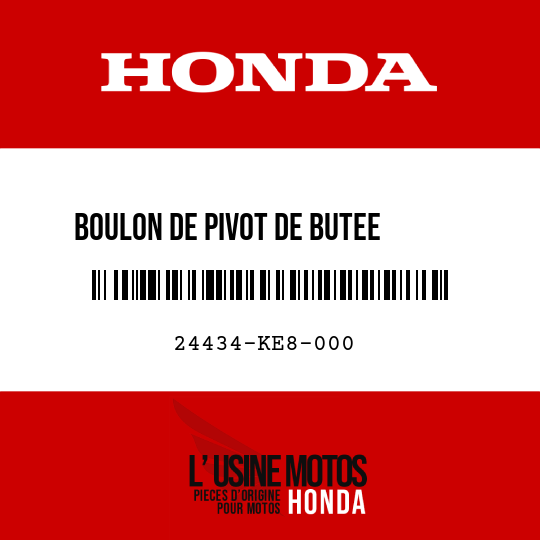 image de 24434-KE8-000 BOULON DE PIVOT DE BUTEE      TAMBOUR DE CHANGEMENT