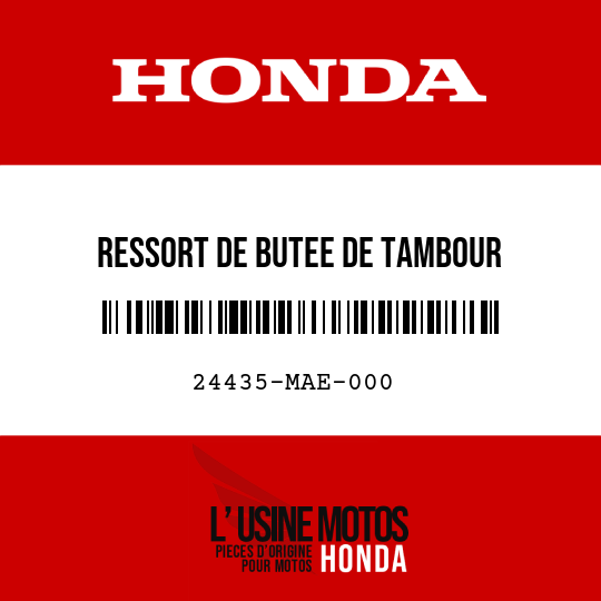 image de 24435-MAE-000 RESSORT DE BUTEE DE TAMBOUR CHANGEMENT