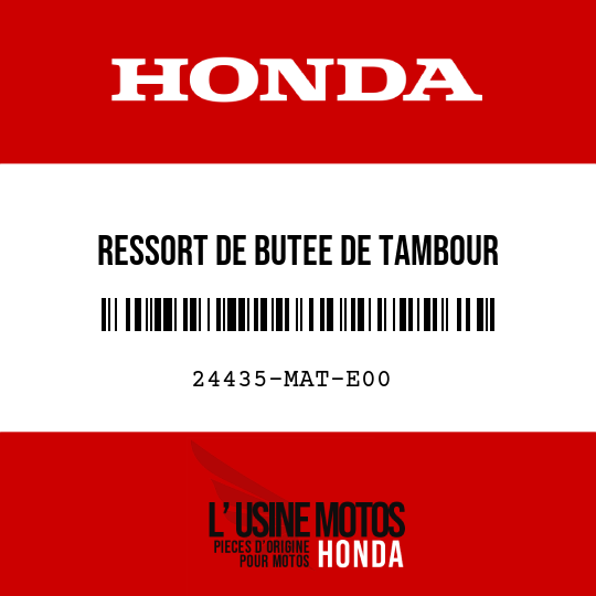 image de 24435-MAT-E00 RESSORT DE BUTEE DE TAMBOUR