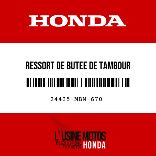 image de 24435-MBN-670 RESSORT DE BUTEE DE TAMBOUR DECHANGEMENT