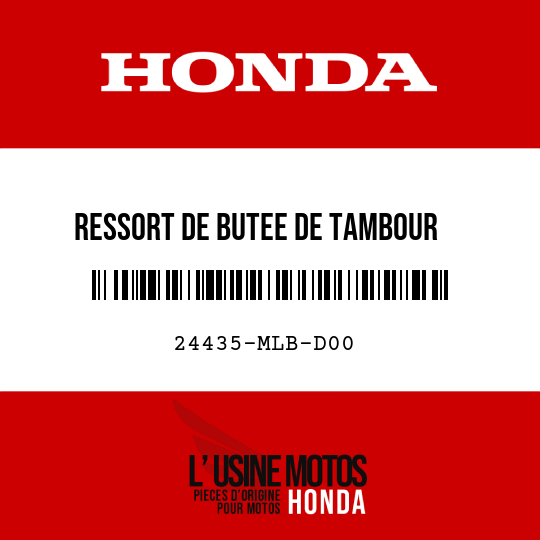 image de 24435-MLB-D00 RESSORT DE BUTEE DE TAMBOUR   CHANGEMENT