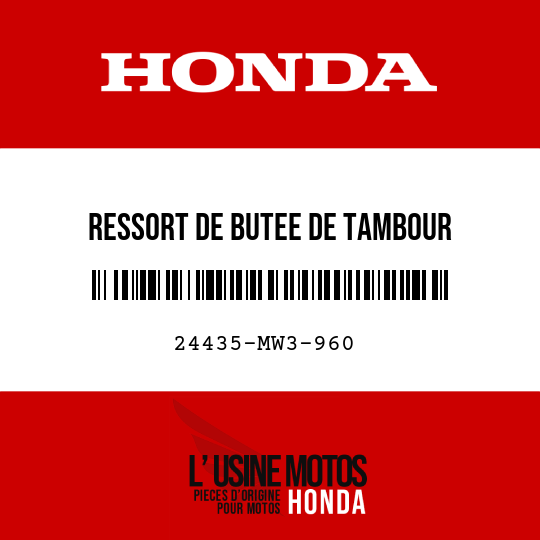 image de 24435-MW3-960 RESSORT DE BUTEE DE TAMBOUR
