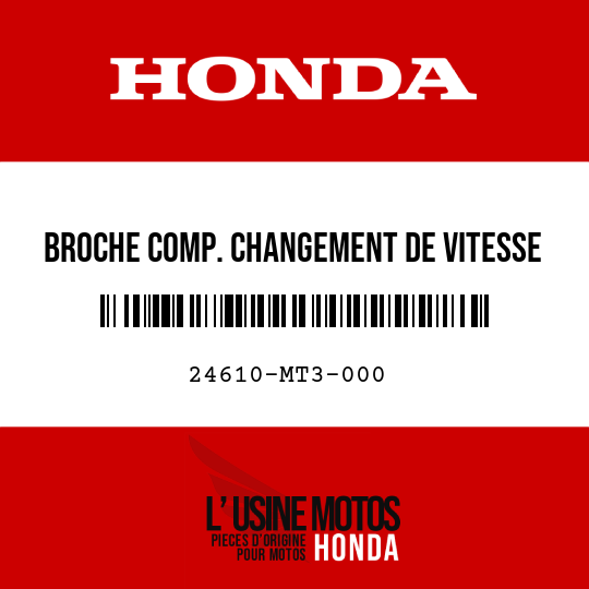 image de 24610-MT3-000 BROCHE COMP. CHANGEMENT DE VITESSE