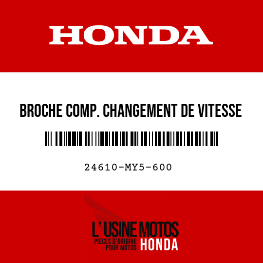 image de 24610-MY5-600 BROCHE COMP. CHANGEMENT DE VITESSE