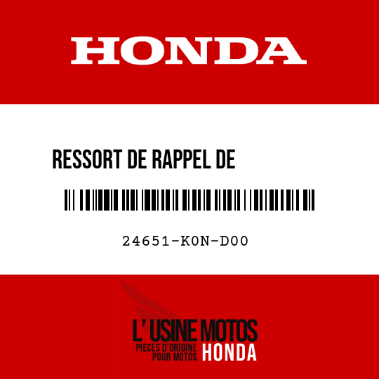 image de 24651-K0N-D00 RESSORT DE RAPPEL DE          CHANGEMENT DE VITESSE
