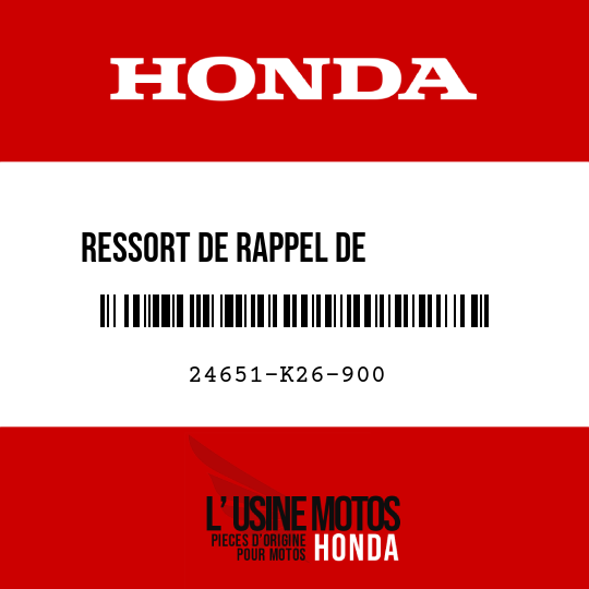 image de 24651-K26-900 RESSORT DE RAPPEL DE          CHANGEMENT DE VITESSE