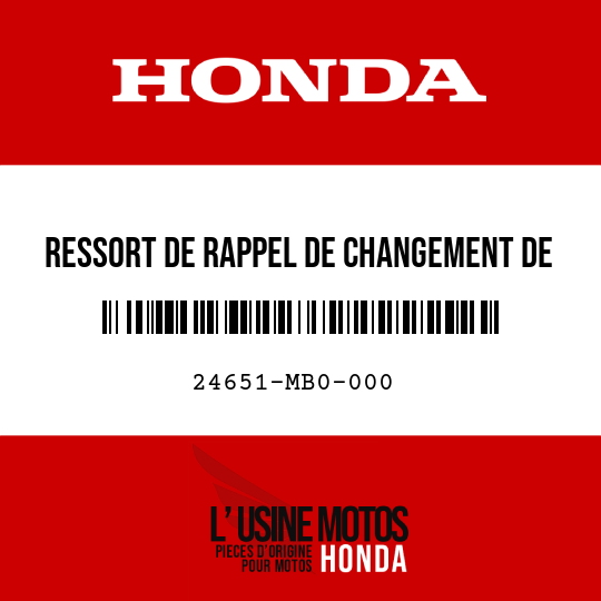 image de 24651-MB0-000 RESSORT DE RAPPEL DE CHANGEMENT DE VITESSE