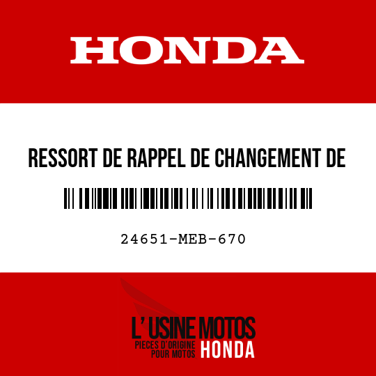 image de 24651-MEB-670 RESSORT DE RAPPEL DE CHANGEMENT DE VITESSE