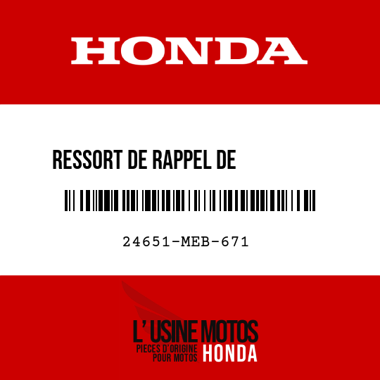 image de 24651-MEB-671 RESSORT DE RAPPEL DE          CHANGEMENT DE VITESSE