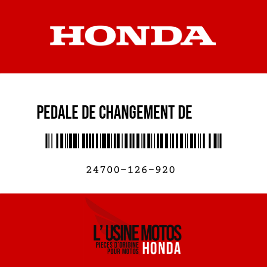 image de 24700-126-920 PEDALE DE CHANGEMENT DE       VITESSE