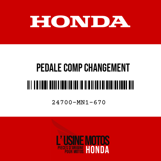 image de 24700-MN1-670 PEDALE COMP CHANGEMENT