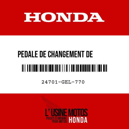 image de 24701-GEL-770 PEDALE DE CHANGEMENT DE       VITESSE