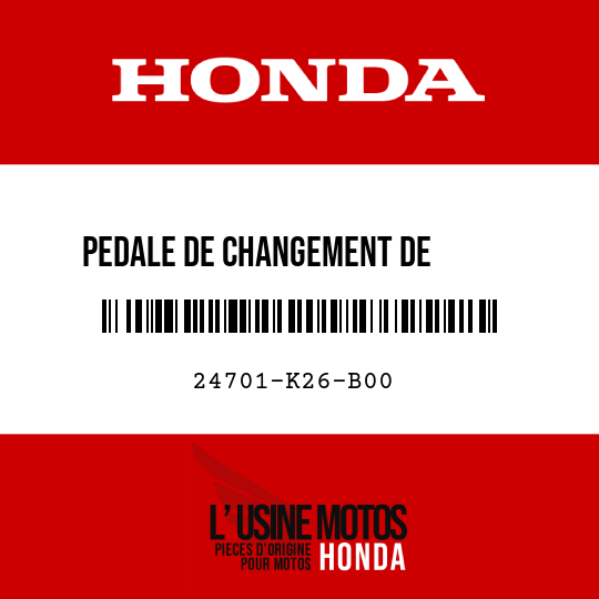 image de 24701-K26-B00 PEDALE DE CHANGEMENT DE       VITESSE