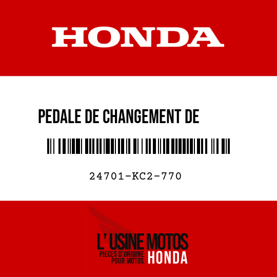 image de 24701-KC2-770 PEDALE DE CHANGEMENT DE       VITESSE