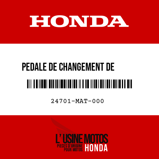 image de 24701-MAT-000 PEDALE DE CHANGEMENT DE       VITESSE
