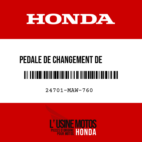 image de 24701-MAW-760 PEDALE DE CHANGEMENT DE       VITESSE