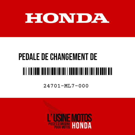 image de 24701-ML7-000 PEDALE DE CHANGEMENT DE       VITESSE