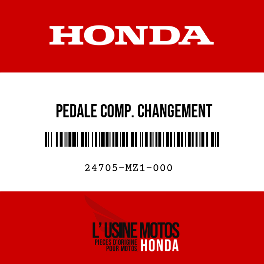 image de 24705-MZ1-000 PEDALE COMP. CHANGEMENT