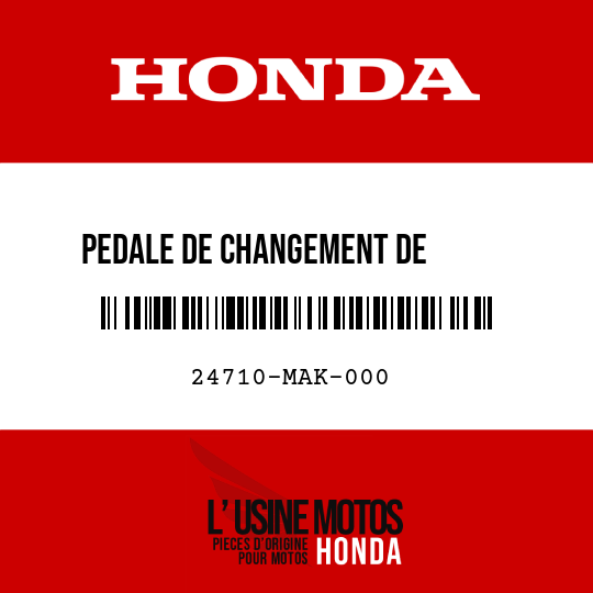 image de 24710-MAK-000 PEDALE DE CHANGEMENT DE       VITESSE