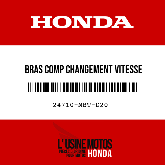 image de 24710-MBT-D20 BRAS COMP CHANGEMENT VITESSE
