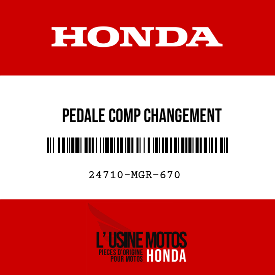 image de 24710-MGR-670 PEDALE COMP CHANGEMENT