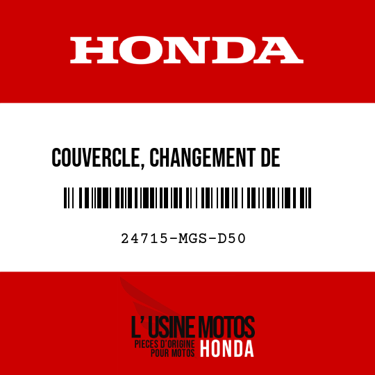 image de 24715-MGS-D50 COUVERCLE, CHANGEMENT DE      VITESSE AU PIED