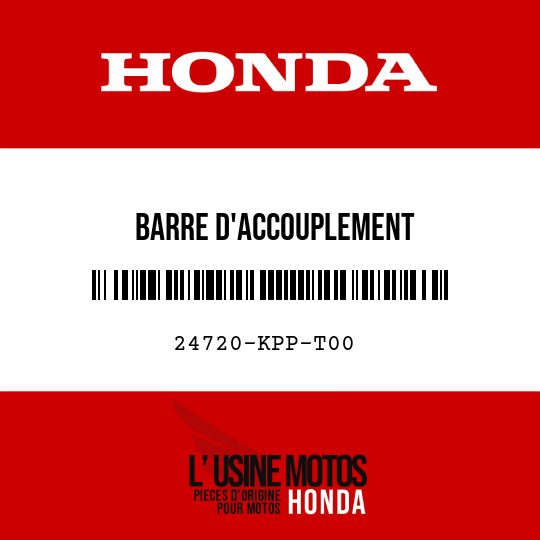 image de 24720-KPP-T00 BARRE D'ACCOUPLEMENT
