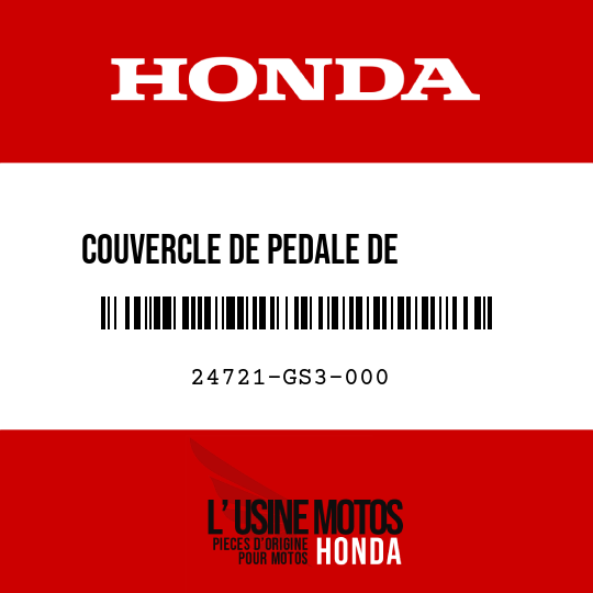 image de 24721-GS3-000 COUVERCLE DE PEDALE DE        CHANGEMENT