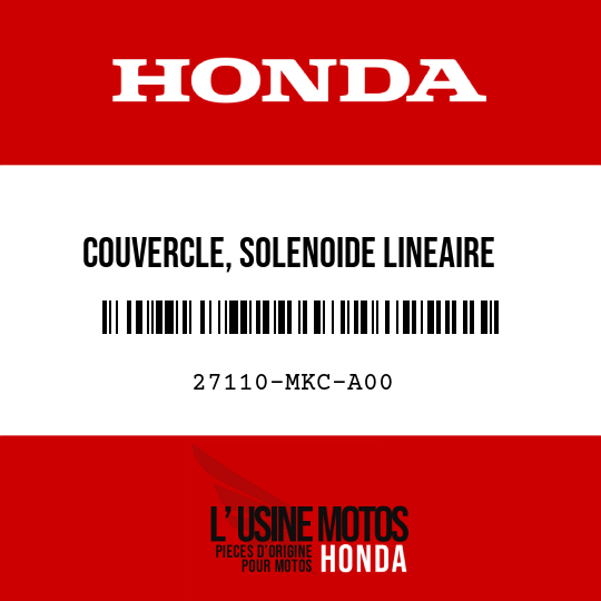 image de 27110-MKC-A00 COUVERCLE, SOLENOIDE LINEAIRE