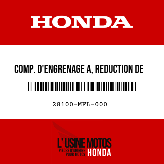 image de 28100-MFL-000 COMP. D'ENGRENAGE A, REDUCTION DE DEMARREUR (38T/8T)