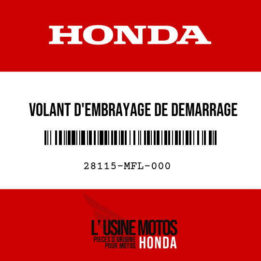 image de 28115-MFL-000 VOLANT D'EMBRAYAGE DE DEMARRAGE