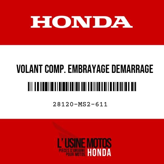 image de 28120-MS2-611 VOLANT COMP. EMBRAYAGE DEMARRAGE