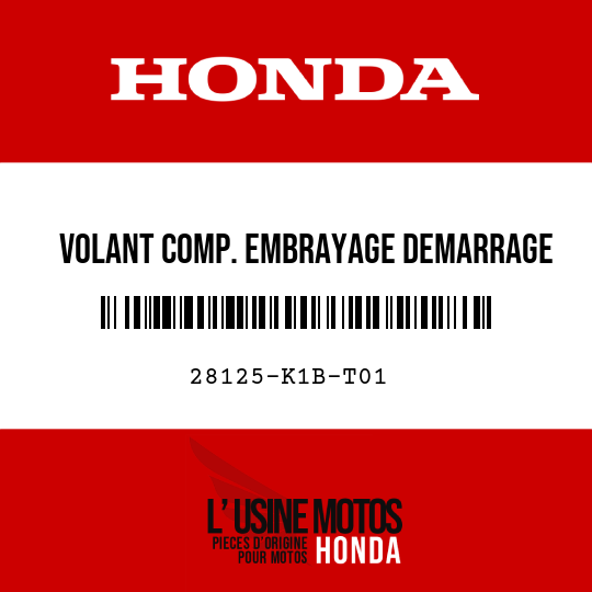 image de 28125-K1B-T01 VOLANT COMP. EMBRAYAGE DEMARRAGE