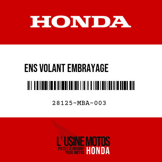image de 28125-MBA-003 ENS VOLANT EMBRAYAGE         DEMARRAGE