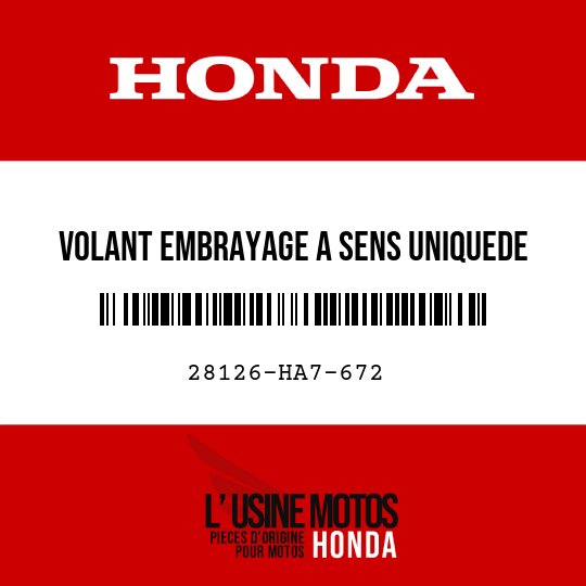 image de 28126-HA7-672 VOLANT EMBRAYAGE A SENS UNIQUEDE DEMARRAGE