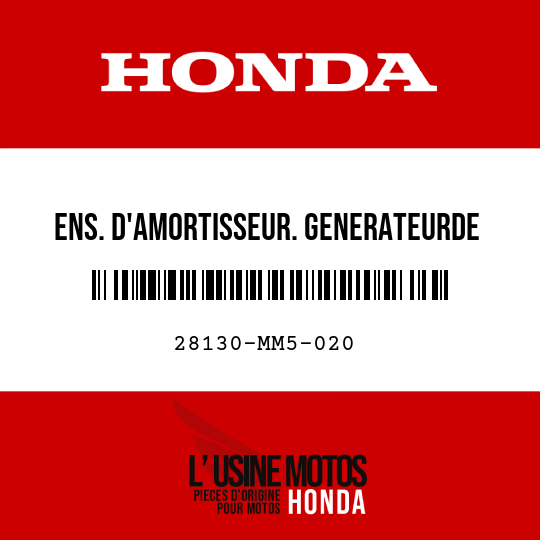 image de 28130-MM5-020 ENS. D'AMORTISSEUR. GENERATEURDE COURANT ALTERNATIF