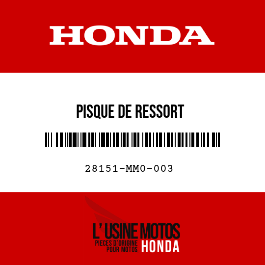 image de 28151-MM0-003 PISQUE DE RESSORT