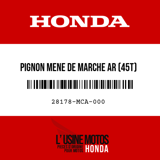 image de 28178-MCA-000 PIGNON MENE DE MARCHE AR (45T)