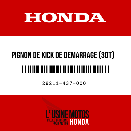 image de 28211-437-000 PIGNON DE KICK DE DEMARRAGE (30T)