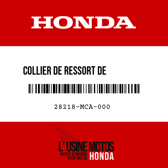 image de 28218-MCA-000 COLLIER DE RESSORT DE         DEPLACEMENT LIBRE