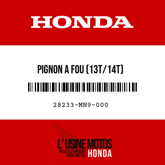 image de 28233-MN9-000 PIGNON A FOU (13T/14T)