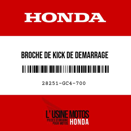 image de 28251-GC4-700 BROCHE DE KICK DE DEMARRAGE