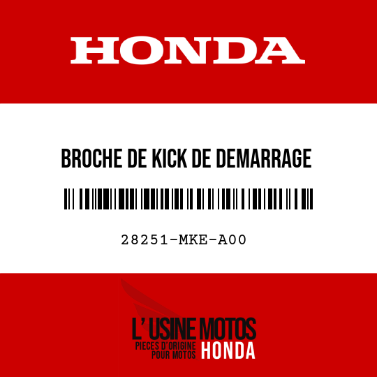 image de 28251-MKE-A00 BROCHE DE KICK DE DEMARRAGE
