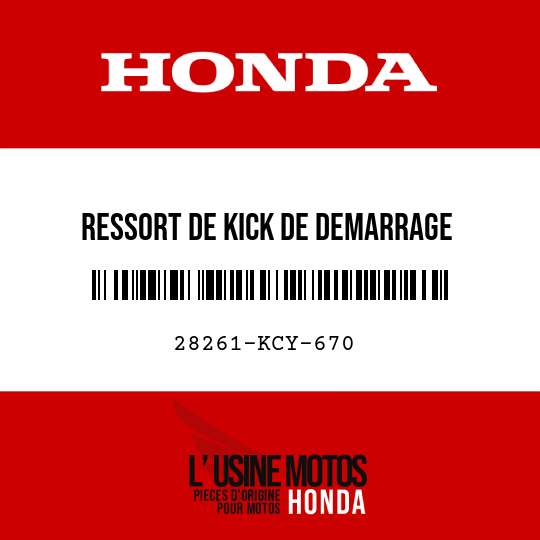 image de 28261-KCY-670 RESSORT DE KICK DE DEMARRAGE
