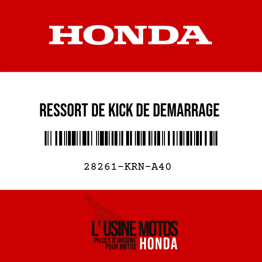image de 28261-KRN-A40 RESSORT DE KICK DE DEMARRAGE