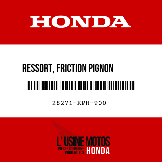 image de 28271-KPH-900 RESSORT, FRICTION PIGNON      DEMARREUR