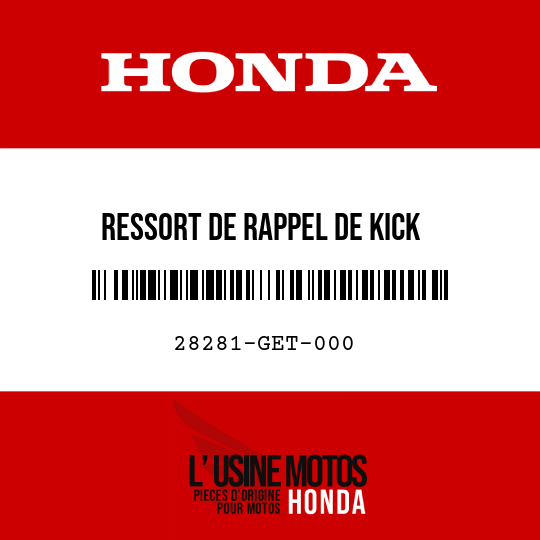 image de 28281-GET-000 RESSORT DE RAPPEL DE KICK