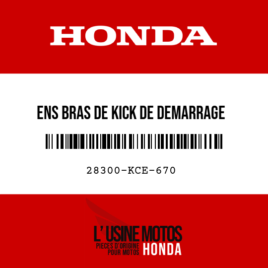 image de 28300-KCE-670 ENS BRAS DE KICK DE DEMARRAGE